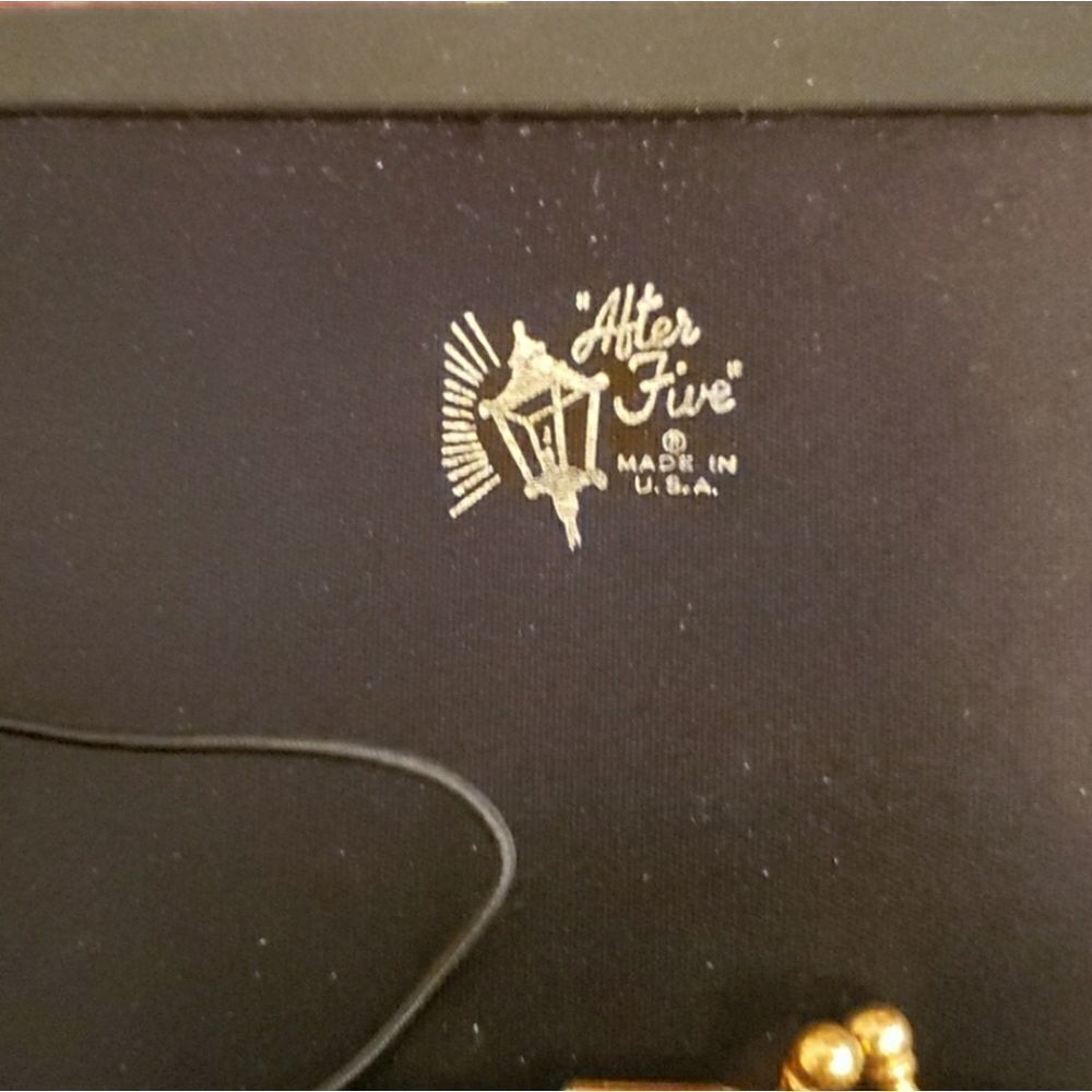 VNTG After Five Black Clutch Purse - Picture 7 of 10